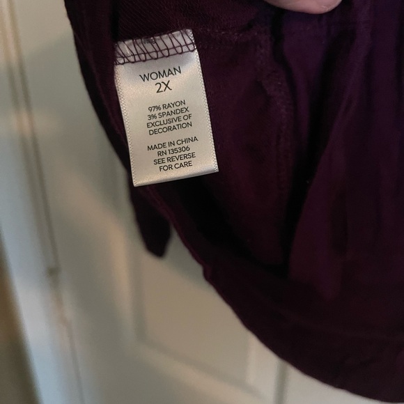 Westport Plum Lace Long Sleeve Top - Picture 5 of 5